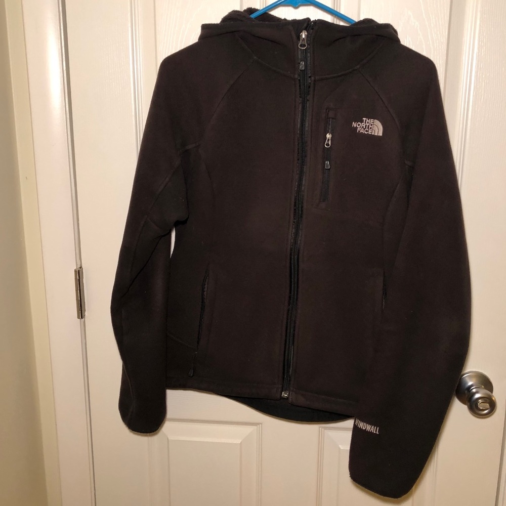 North Face wind wall hooded polar fleece